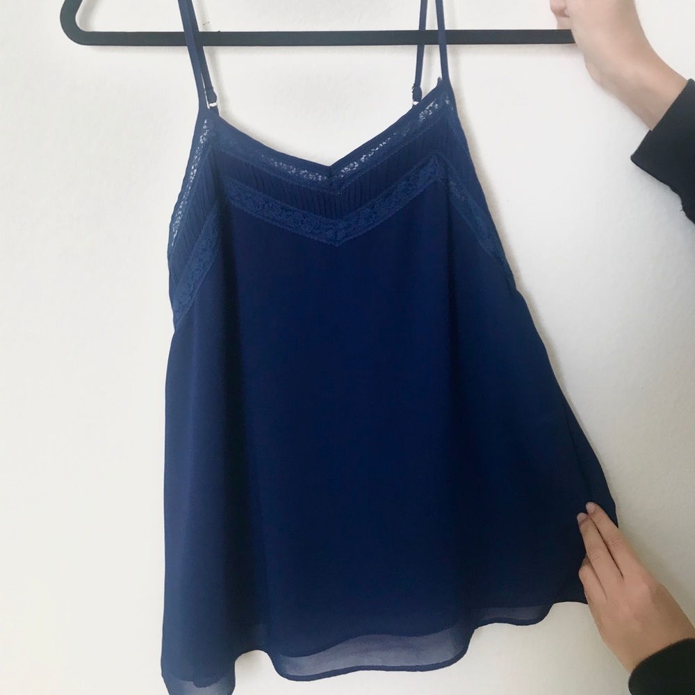 Blue Lacey Tank